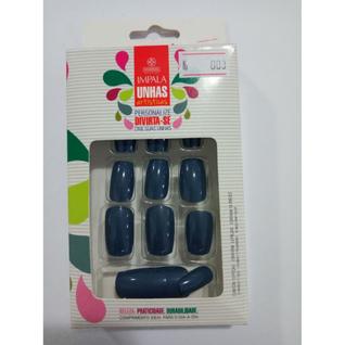 Impala unhas artisticas 12 peças unhas artificiais para os pes francesinha