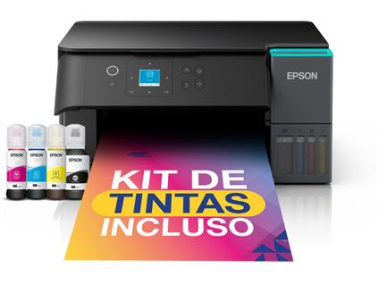 Impressora Multifuncional Epson EcoTank L4360 Tanque de Tinta Frente e Verso Automático Co