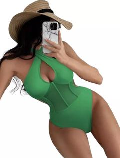J3009-Biquíni Bikini Bojo Luxo Maiô Cruzado Decotado Sexy Ag330