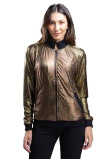 Jaqueta Bomber Dourada