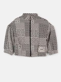 Jaqueta Bomber Infantil Juvenil Animê Petite Jacquard Estampado Feminino REFP4941