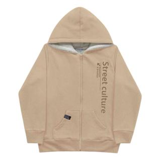 Jaqueta de Moletom Infantil Masculino Peluciado com Capuz Inverno Menino 01497