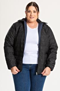 Jaqueta Feminina Plus Size Bomber Dupla Face - Serena