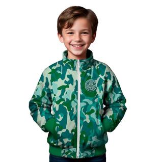 Jaqueta Infantil Palmeiras Blusa De Frio Camuflada Oficial