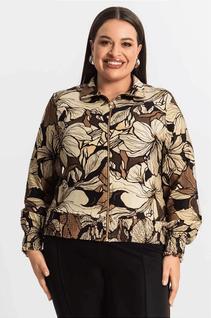 Jaqueta Plus Size Feminina Estampada Secret Glam - Conforto e Estilo