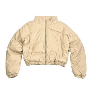 Jaqueta Puffer Feminina Bomber material sintético Gola Alta ED-04