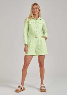 Jaqueta sarja sustentável com bordado lunender 20347