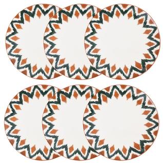 Jogo de 6 Pratos Rasos 26 cm Oxford Unni Boho