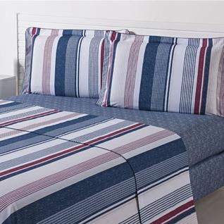 Jogo de Cama 400 Fios Lençol Casal Queen Estampado 4 Peças Estampas Sortidas SEM OPÇÃO DE 