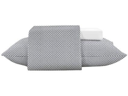 Jogo de Cama Casal 300 Fios Estampado Toque de Seda 4 Peças Jolitex