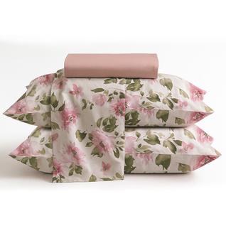 Jogo De Cama Lençol Queen 4 Peças 150 Fios Antialérgico Camesa - Emcompre