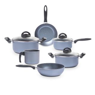Jogo de Panelas Brinox Antiaderente Ceramic Life 6 Peças Suprema Jeans