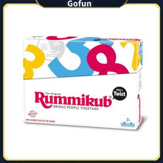 Jogo de tabuleiro Rummikub Twist para festa em família com 3 versões