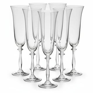 Jogo de Taças para Champanhe Bohemia Angela 190ml: Elevando Seus Brindes a uma Experiência