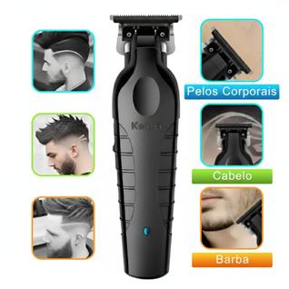 Kemei KM-2299 Máquina Aparador De Barba Profissional Corte Preciso Sem Fio