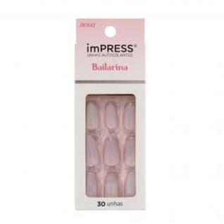 Kiss Impress Unhas Autocolantes Chic Bailarina