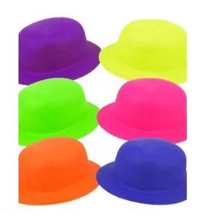 Kit 10 Chapéu Coquinho NEON OU ESTAMPADO Colorido Festa Balada