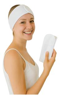 Kit 10 Faixas de Cabelo Atoalhadas Landhs Ajustáveis para Skincare Maquiagem Lavar Rosto P