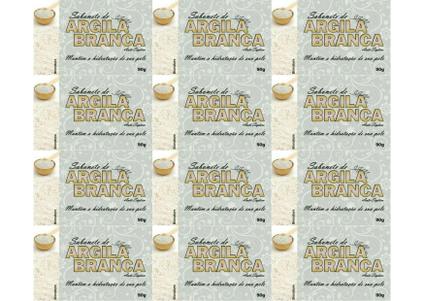 Kit 12 Bionature - Sabonete de Argila Branca 90g