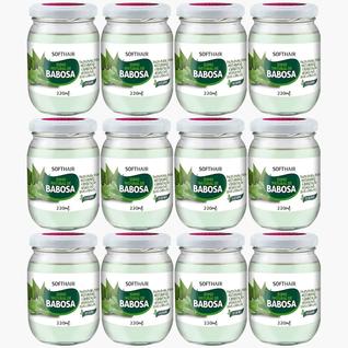 Kit 12 Sumo De Babosa Soft Hair Polpa Pura Natural Hidratação Intensa Capilar Vegano 220ml