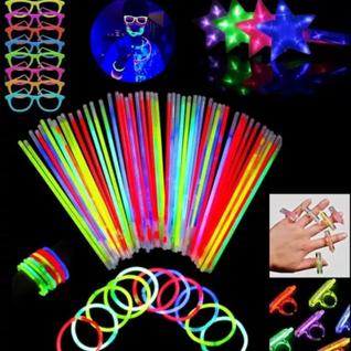 Kit 120 Itens Festa Neon Brilha Balada Aniversário Festa