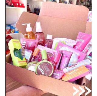 Kit 18 produtos maquiagem skin care melhores marcas melu ruby rose max love pincel máscara