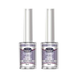 Kit 2 Base para Unha Ideal Extra Brilho com 9ml