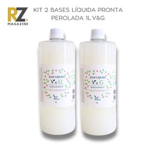 Kit 2 Bases Sabonete Líquido Pronta Hipoalergênica Perolada para Sabonete e Shampoo Quimiz