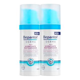 Kit 2 Bepantol Derma Loção Facial Noturna Hidratante Restaurador 50ml