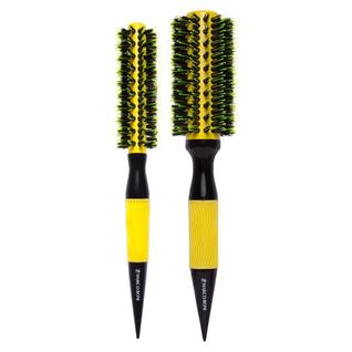 Kit 2 Escova De Cabelo Marco Boni Profissional Térmica Em Cerâmica Com Cerdas Duplas De Ja