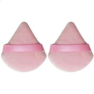 Kit 2 Esponjas Veludo Maquiagem Esponjinhas Para Pó Base