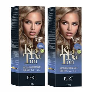 Kit 2 Keraton Tonalizante Banho De Brilho Trigo - Kert