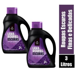 Kit 2 Lava Roupas Líquido Members Mark 3L  Sabão Roupas Escuras com Alto Rendimento