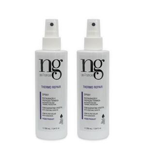 Kit 2 Leave-in Vegano Spray Thermo Repair Ng De France 200ml