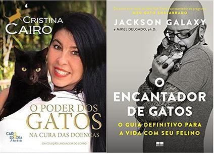 KIT 2 LIVROS O Poder dos Gatos na Cura das Doenças + O encantador de gatos: O guia definit