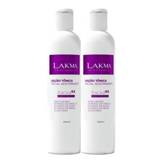 Kit 2 Loção Tônica Facial Controle de Oleosidade Removedor de Maquiagem Adstringente 200ml