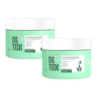 Kit 2 Máscara Capilar Detox Premium Purificação e Hidratação Raaf Cosmetics - 300g