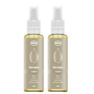 Kit 2 Óleo Capilar Coco Hidratação Profunda 120Ml - Pepilon