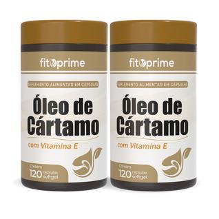 Kit 2 Óleo de Cártamo Com Vitamina E 120 Cápsulas 1000mg Fitoprime