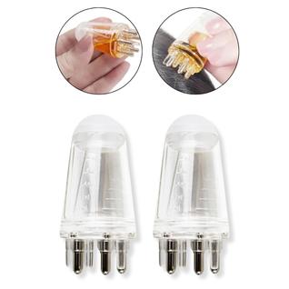 Kit 2 Pente Massageador Aplicador Óleo Cabelo Couro Cabeludo Tônico Sérum Capilar Cuidados