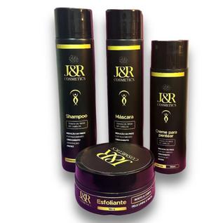 kit 2  Super Premium - Shampoo + Mascara + Creme de Pentear + Esfoliante - J&R Cosmetics