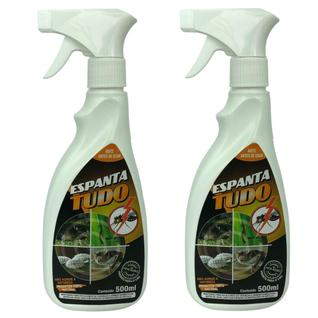Kit 2 un óleo espanta tudo 500ml natural orgânico spray borrifável contra ratos morcegos d