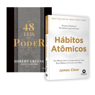 Kit 2livros, As 48 leis do Poder + Hábitos Atômicos, Um Método Fácil Comprovado De Criar B