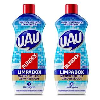 Kit 2un De Detergente Limpa Box Blindex Uau 200ml Cada