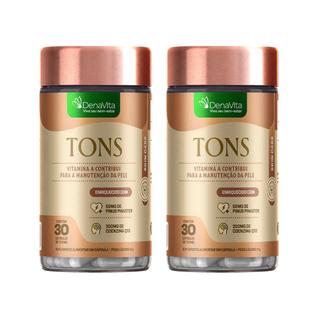 Kit 2x Tons Suplemento Para Melasma e Rosácea, Clareador De Manchas e Uniformizador De Pel