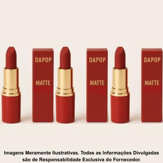 Kit 3 Batom Em Bala Matte Cor 5 - Dapop