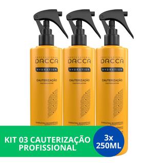 Kit 3 Cauterização Profissional Reconstrução Capilar Anti-Frizz