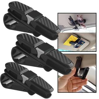 Kit 3 Suportes Porta Óculos Veicular No Quebra Sol Do Carro Prático