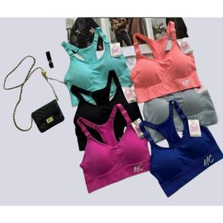 Kit 3 Top Feminino Ajustáveis Bojo Removível Fitness Confortável Sexy Para Mulheres/Yoga/E