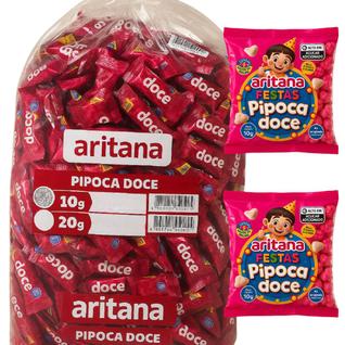Kit 30 Mini Pipoca doce de 10gr Aritana festa são joão